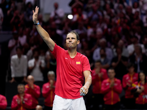 Rafael Nadal at the Davis Cup Finals in Malaga (Photo - Twitter/X)