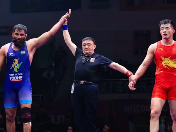 India's Sunil Kumar (87 Kg) performed remarkably to secure a bronze medal for the country