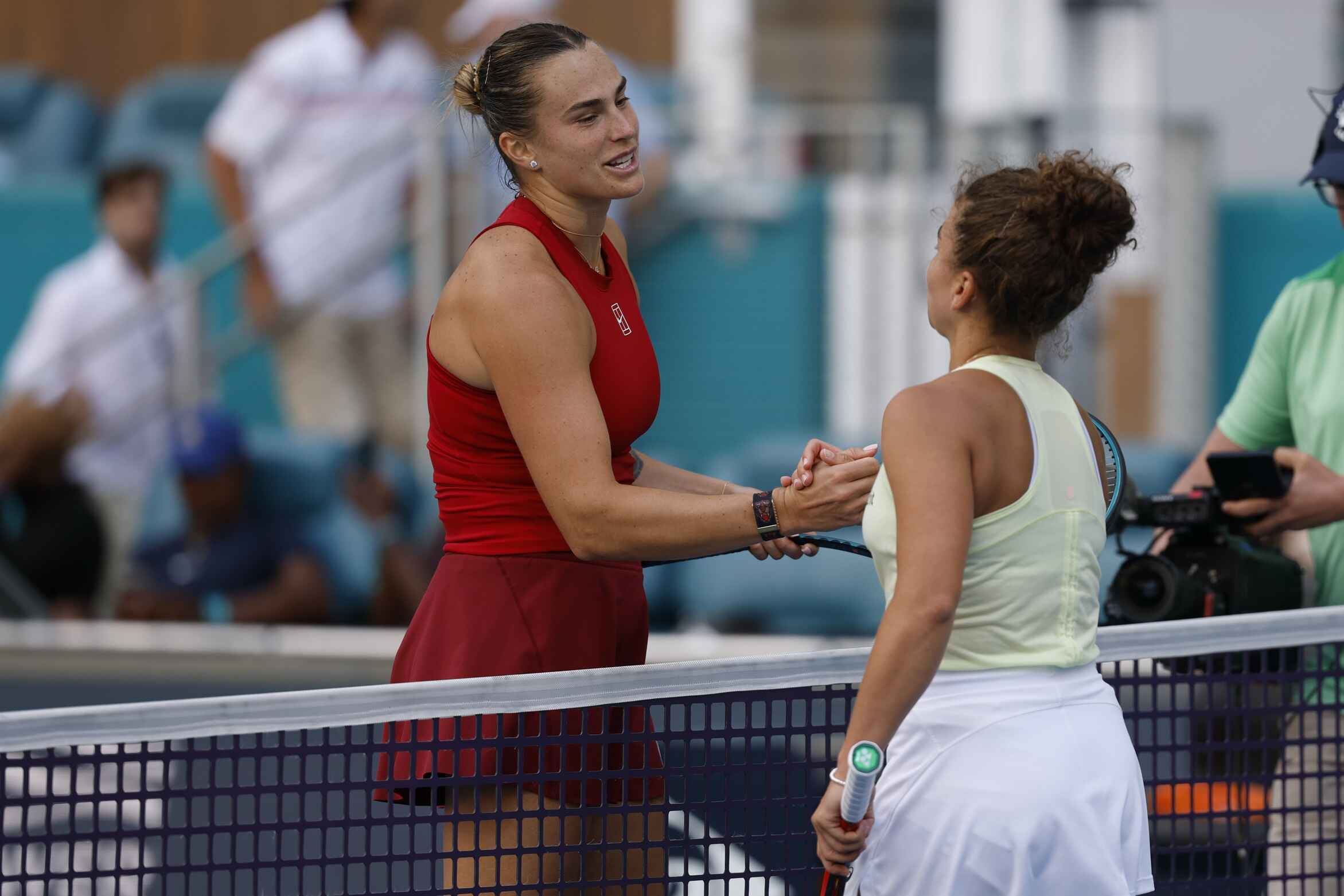 Aryna Sabalenka and Jasmine Paolini