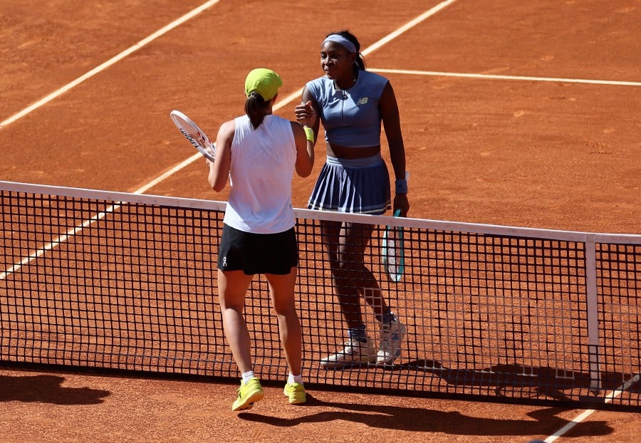 Iga Swiatek and Coco Gauff