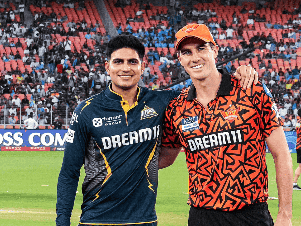 GT skipper Shubman Gill and SRH captain Pat Cummins (Photo: @ipl/X)