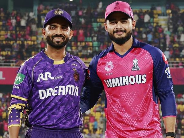 Ajinkya Rahane with Riyan Parag