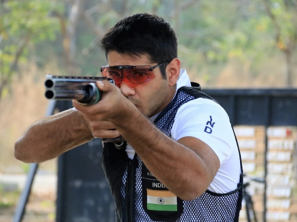 Olympian Kynan Chenai and Sabeera Haris won India a bronze in the Trap Mixed Team Olympic event