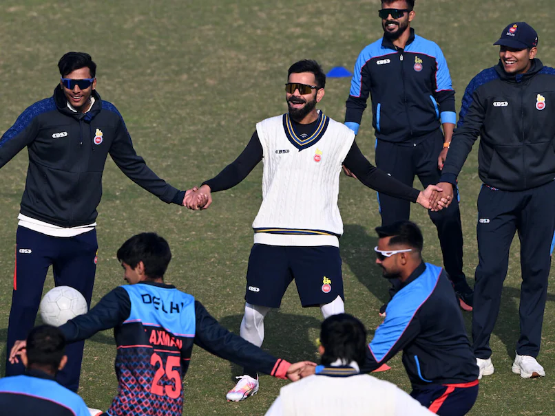 Virat Kohli with the Delhi squad for Ranji Trophy