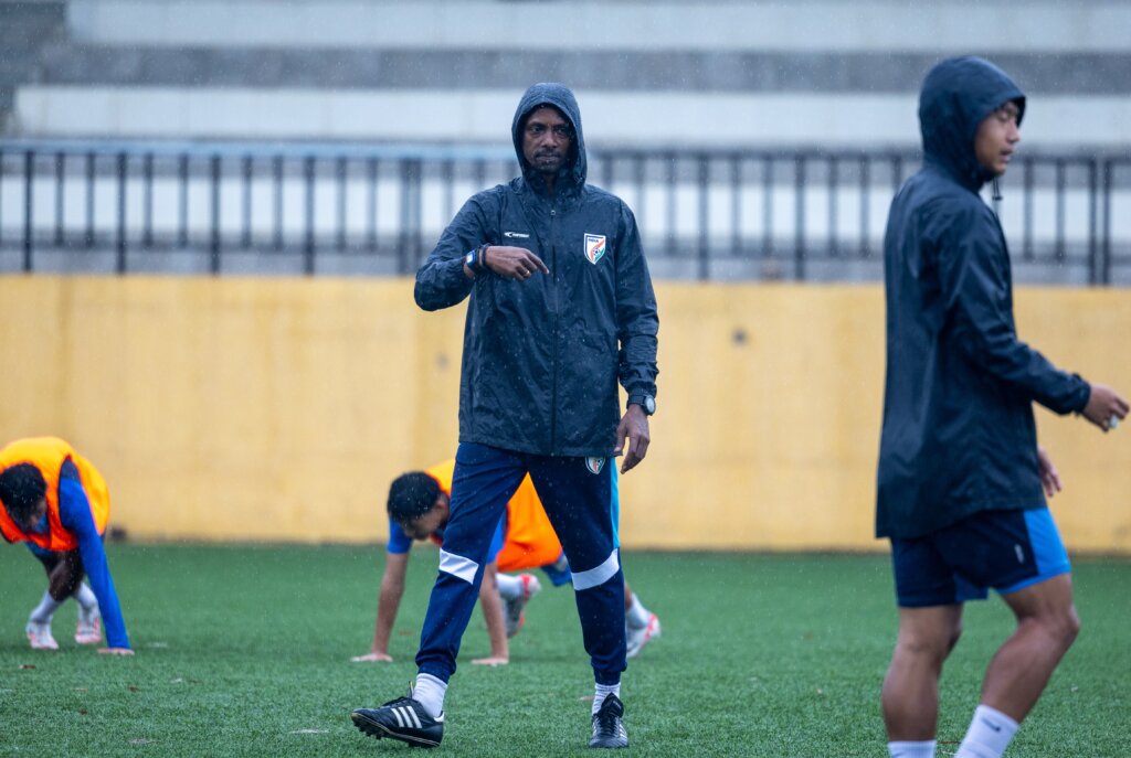 India Under-19 Football team during a pratice session (Photo: AIFF)