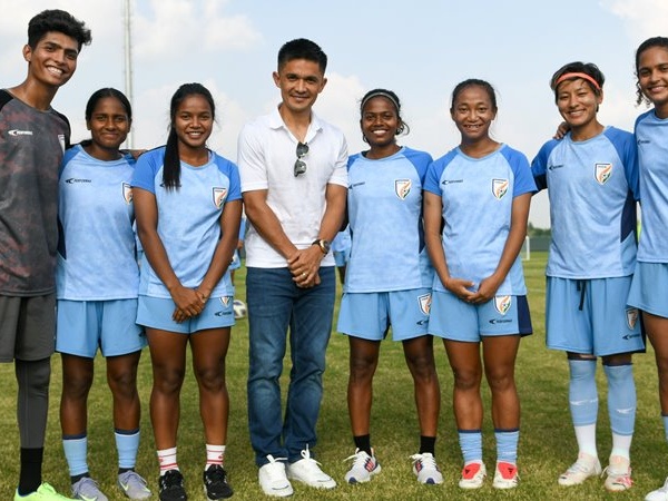 The Blue Tigresses had a special visitor at their camp in Bengaluru