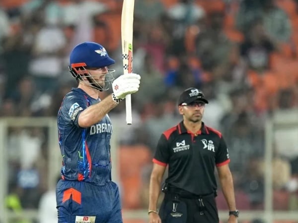 Mitchell Marsh smacked his maiden IPL hundred