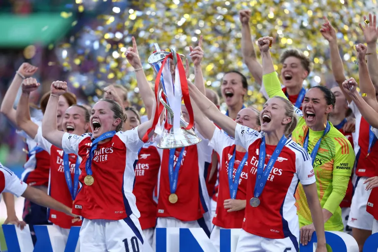 Arsenal lift the Women's Champions League Title