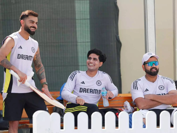 Shubman Gill with Rohit & Virat