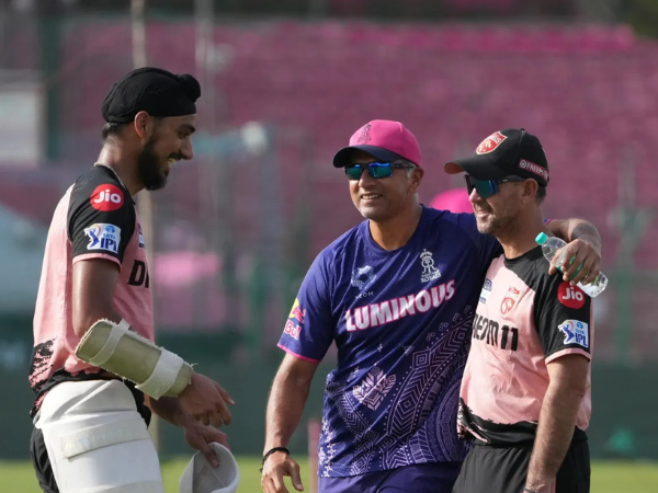 Arshdeep Singh with Ricky Ponting & Rahul Dravid