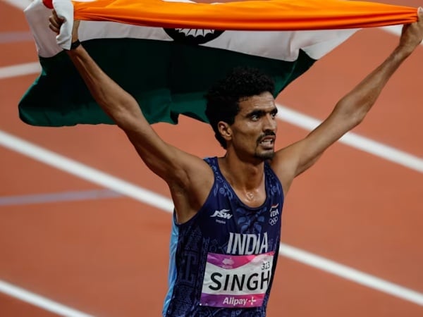 Gulveer Singh scored the distance double, adding the 5000m gold in a championship record time