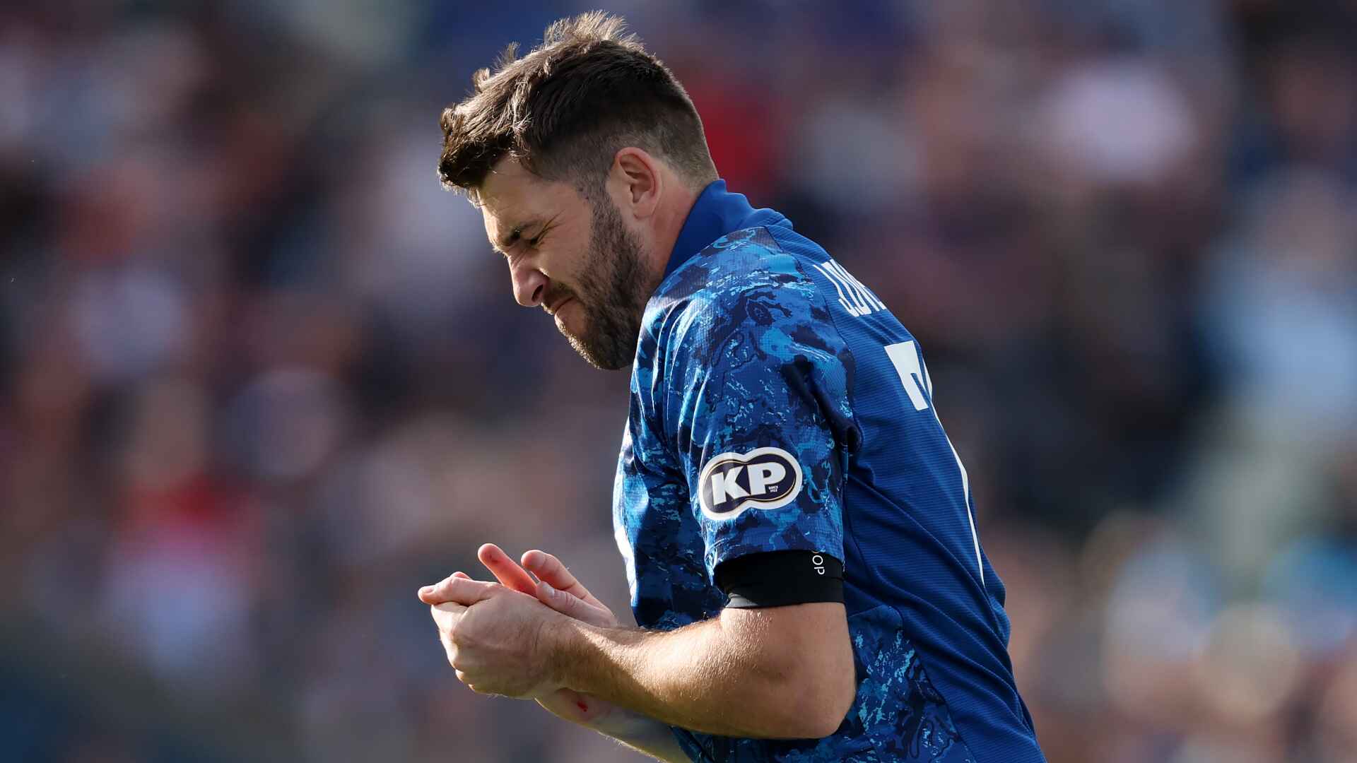 Jamie Overton suffered the injury during the 1st ODI