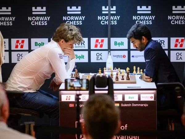 Magnus Carlsen and D Gukesh were recently involved in an intense game of chess