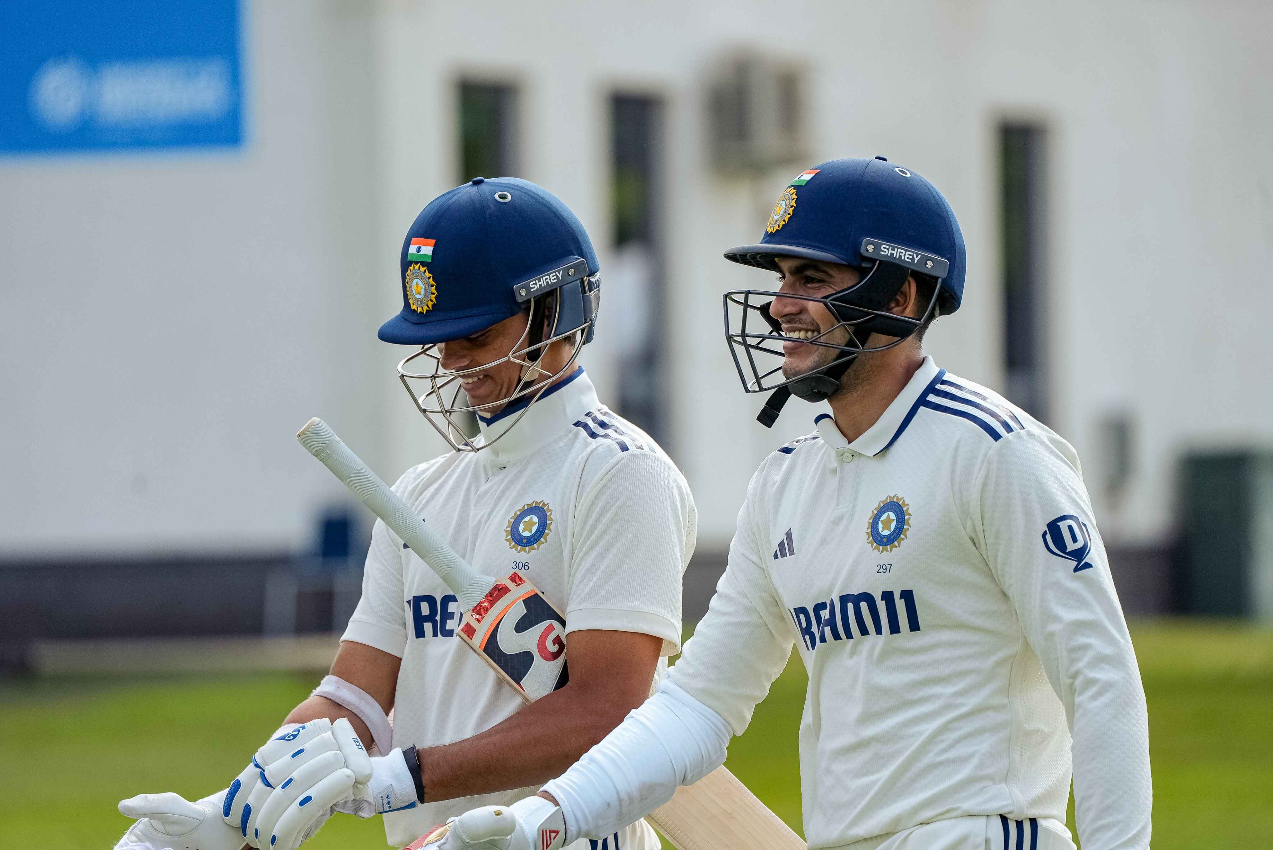 Captain Shubman Gill with Yashasvi Jaiswal in the intra-squad match ahead of India vs England series