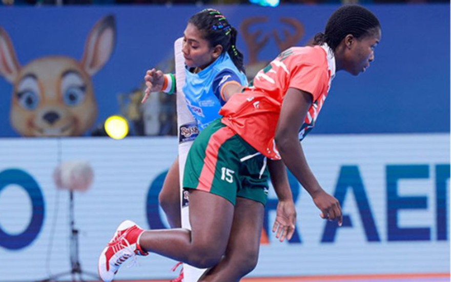 India's Kho Kho player Monika in action during Kho Kho World Cup 2025 (Image: KKFI media)