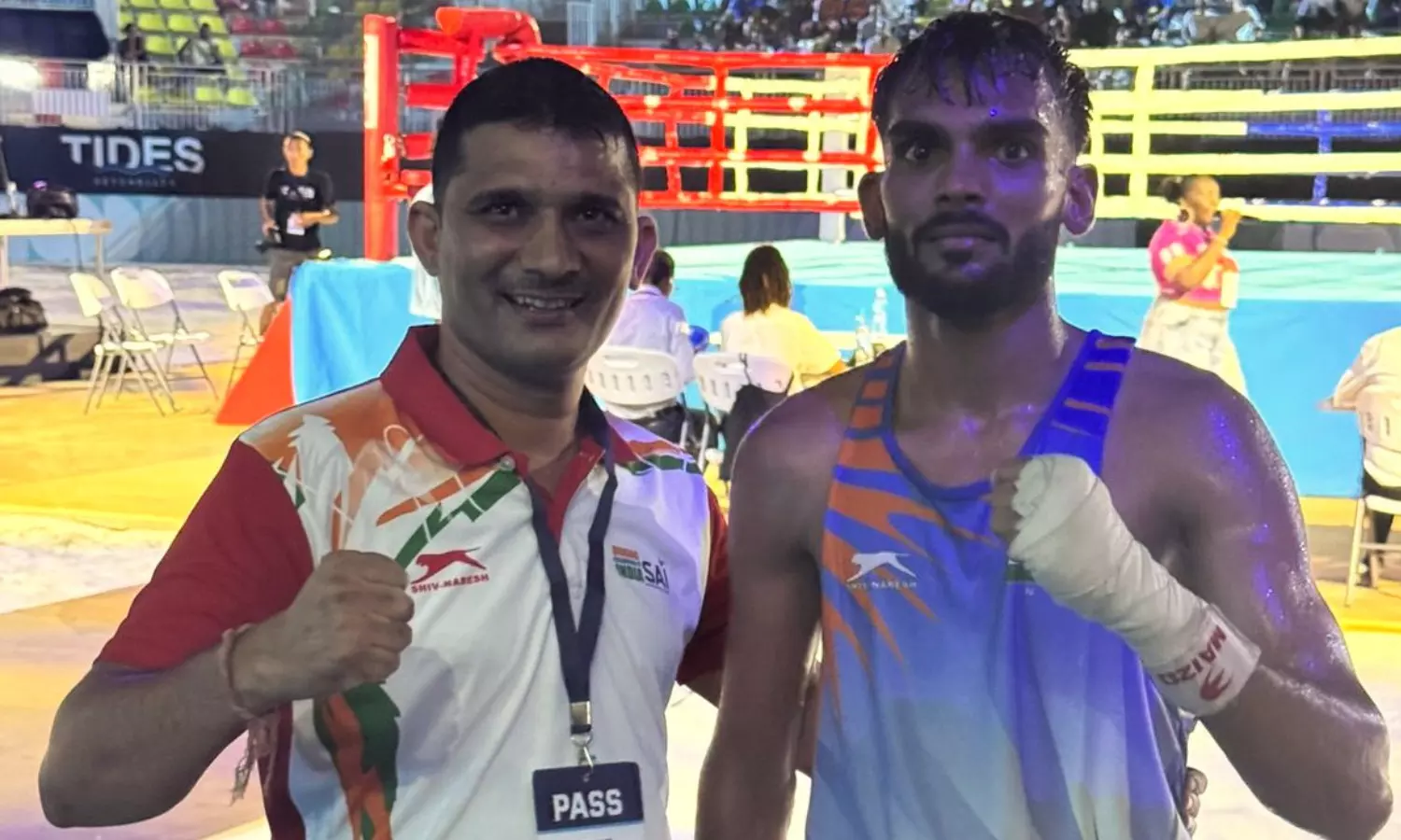 Indian boxer after winning semi-final bout of Seychelles National Day Boxing Tournament (Image: BFI)