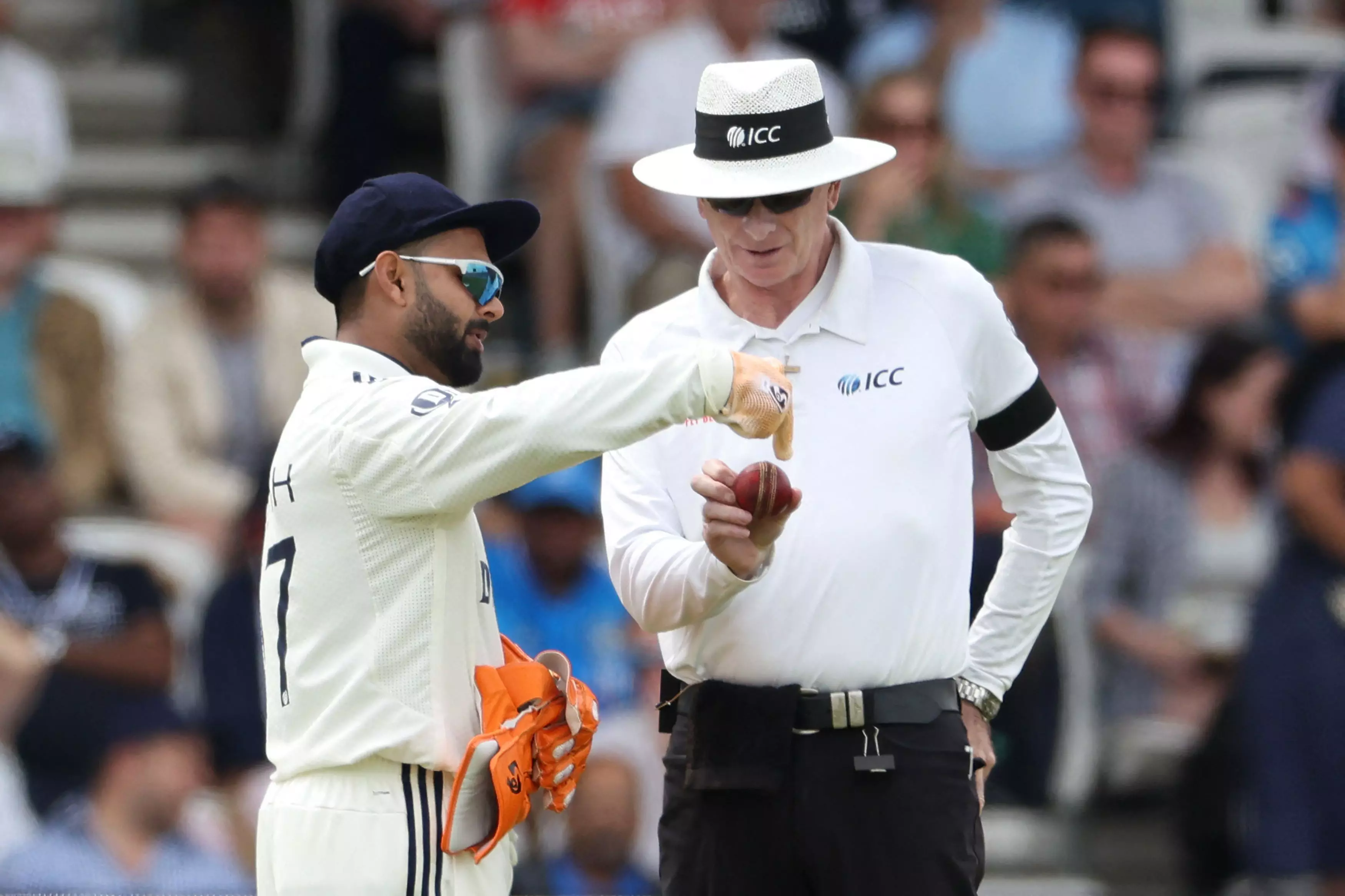 Rishabh Pant was involved in an argument with the umpire on Day 3 of the IND vs ENG 1st Test