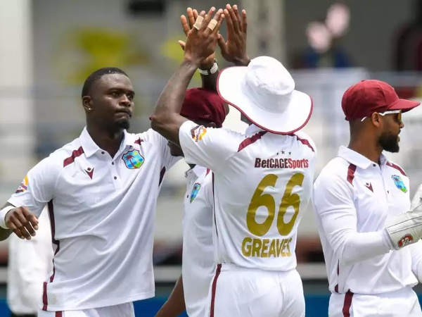 Jayden Seales took a brilliant five-wicket haul in the first Test against Australia