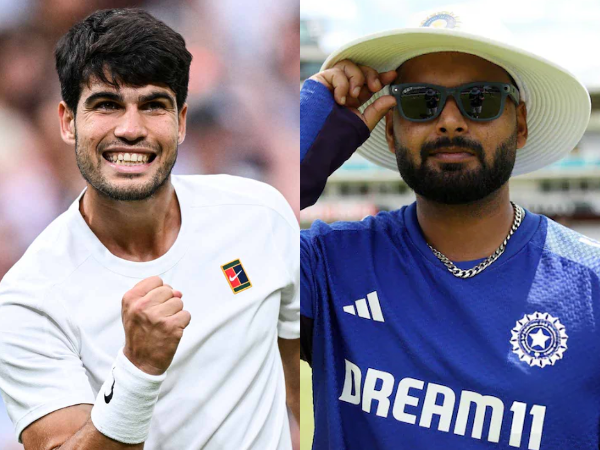 Carlos Alcaraz and Rishabh Pant