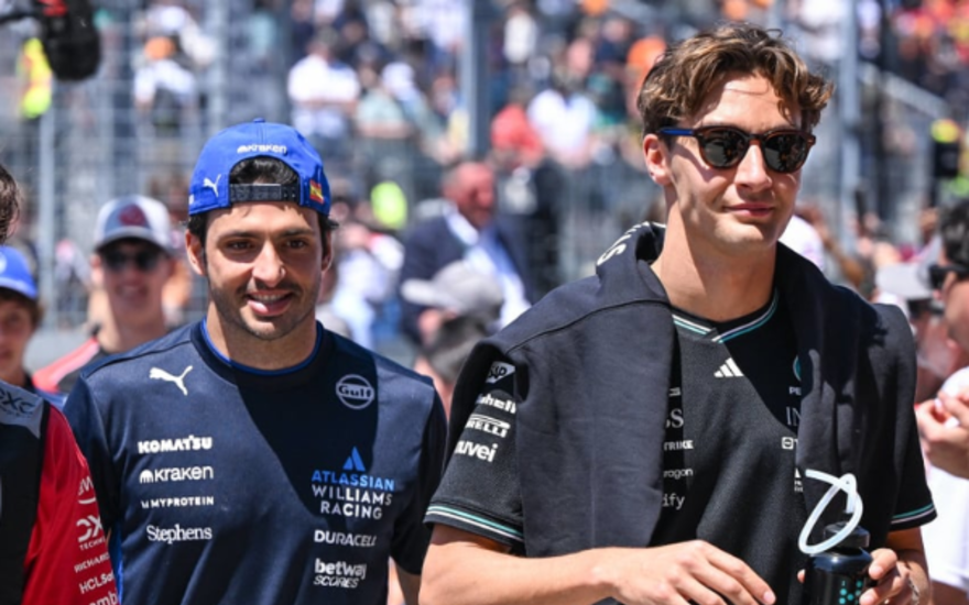 Carlos Sainz and George Russell