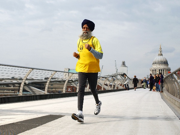 Legendary marathoner Fauja Singh, fondly remembered as the 'Turbaned Tornado,' passed away on Monday