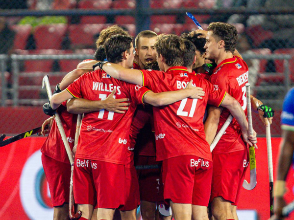 Belgium team celebrating