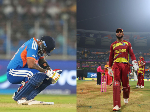 India T20I captain Suryakumar Yadav (L), West Indies skipper Shai Hope