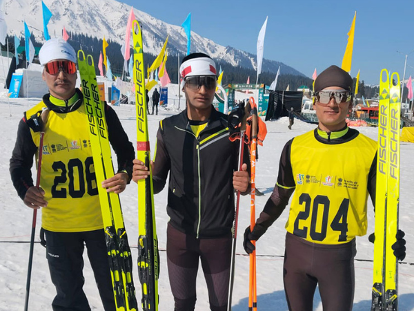 Medalists from Nordic skiing competition