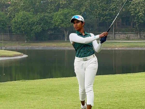 India golfer Jasmine Shekar in action during 6th leg of WPG Tour