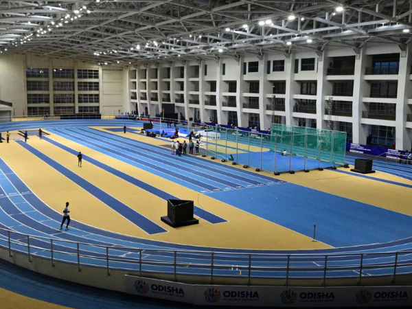 Indoor athletics stadium