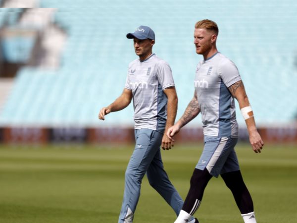 Joe Root with Ben Stokes