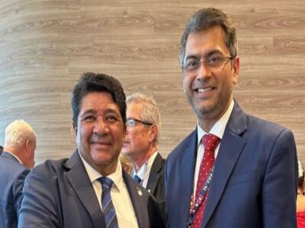 AIFF President Kalyan Chaubey with Brazil Football Association president Ednaldo Rodrigues (Image: AIFF)
