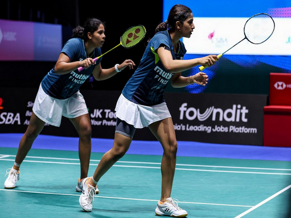 Gayatri Gopichand and Treesa Jolly in action (Image: Badminton photo)