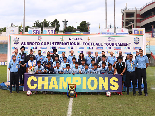 Manipur’s TG English School clinching 63rd Subroto Cup Junior Boys title (Image: Subroto Cup media)