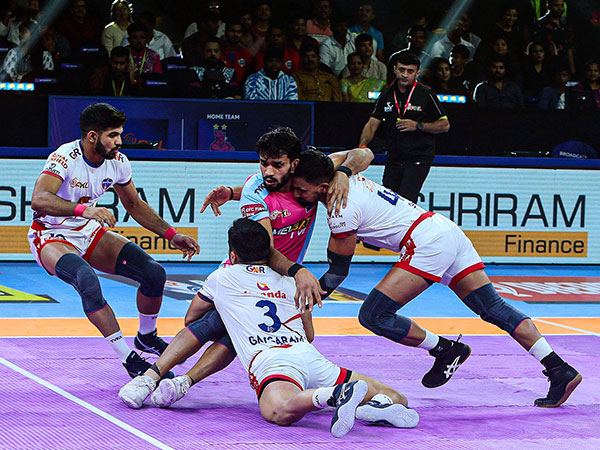 UP Yoddhas players in action. (Picture: PKL)