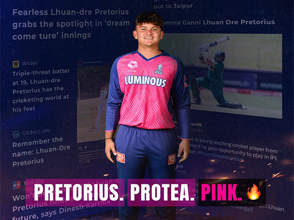 Lhuan-dre Pretorius. (Photo- @rajasthanroyals)