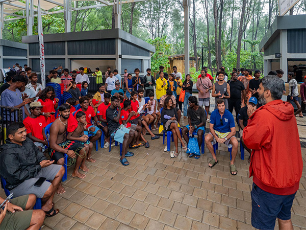 Weather spoiled action on opening day of the competition. (Photo- SFI/Surfing Swami Foundation)