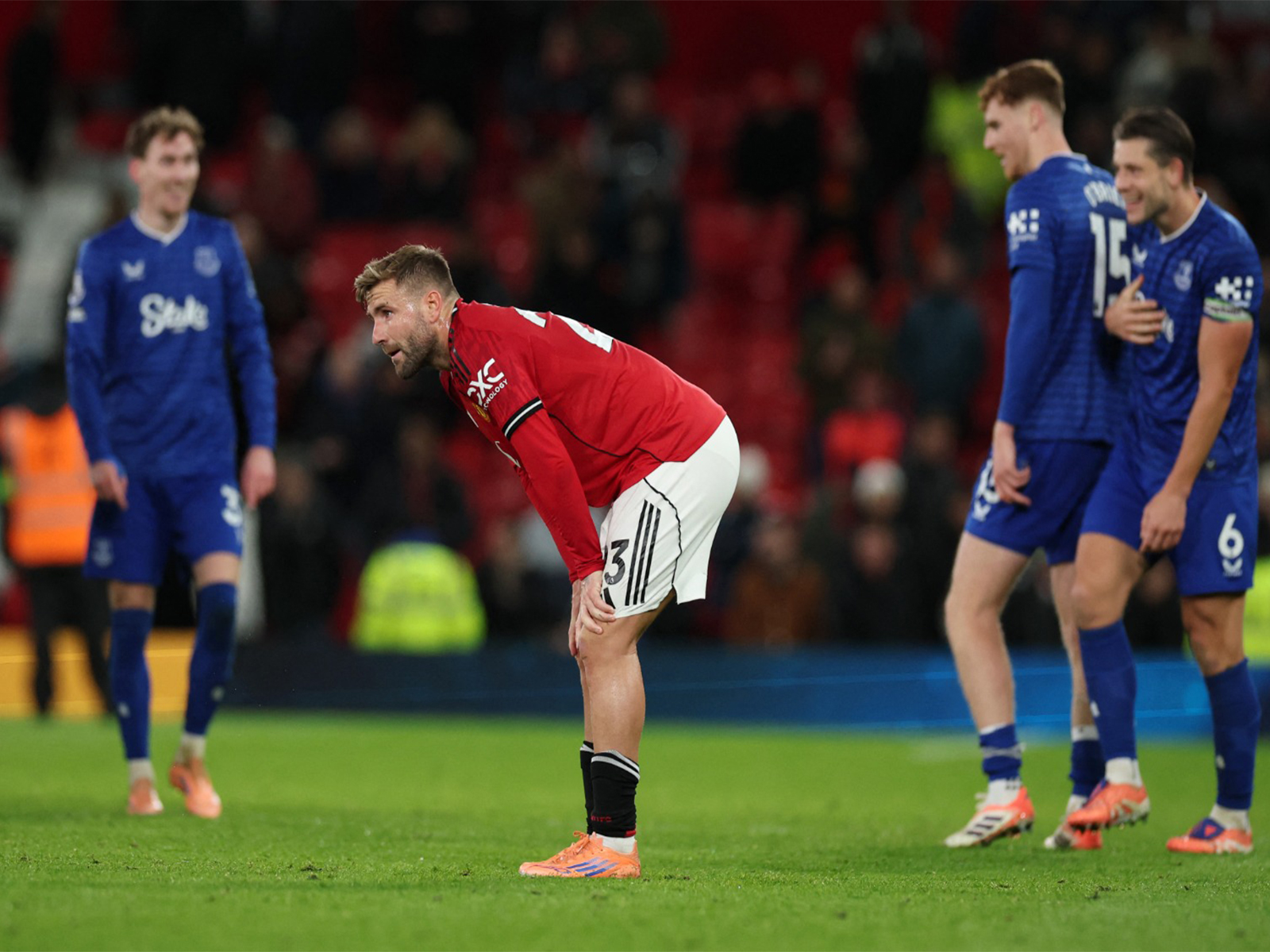 Manchester United's Luke Shaw after the match. (Photo: Reuters)