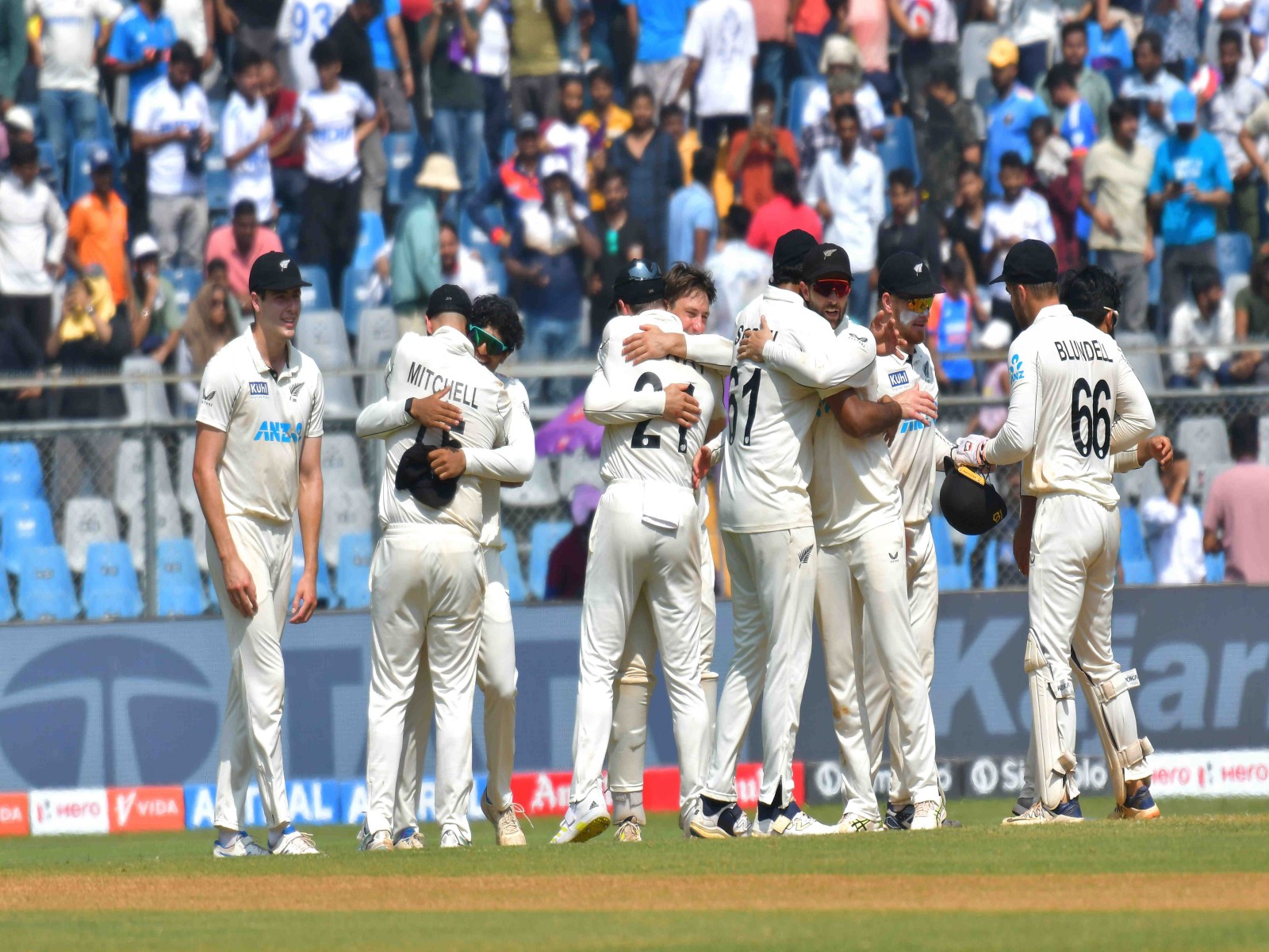 New Zealand's players celebrating (Photo/ANI)