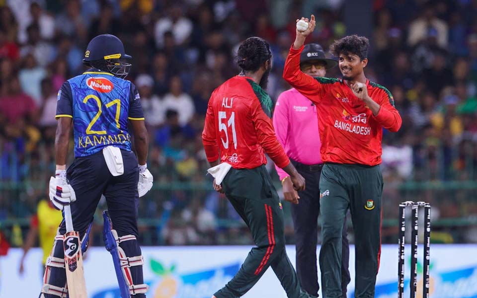 Mahedi's spell earned him the 'Player of the Match' honours. (Photo: ICC X)