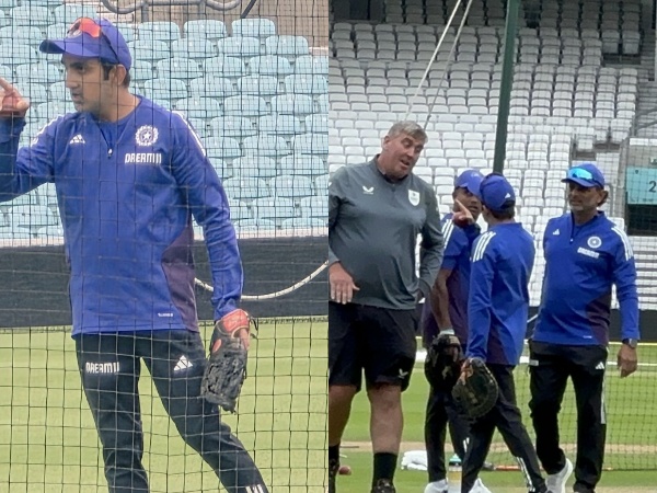 Gautam Gambhir was involved in a heated verbal exchange with the pitch curator at The Oval