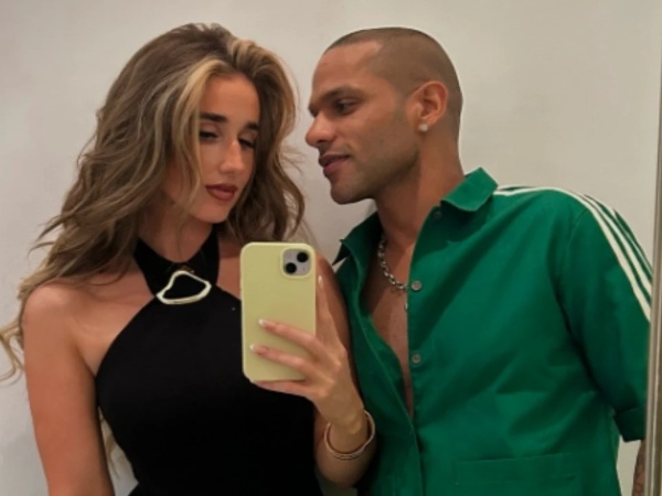 Shikhar Dhawan recently posted a picture with his girlfriend Sophie Shine