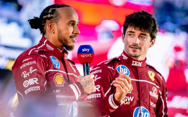 Lewis Hamilton and Charles Leclerc