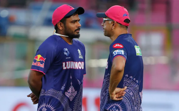 Sanju Samson and Rahul Dravid