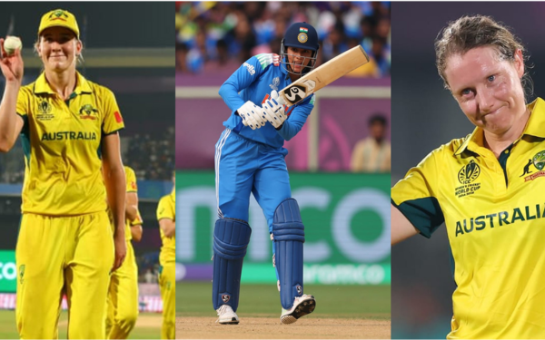 Annabel Sutherland, Smriti Mandhana and Alyssa Healy. (Photo: @ICC X/@BCCIWomen X/@ICC X)