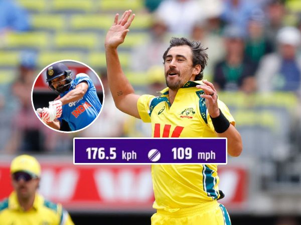 Mitchell Starc bowling speed of 176.5 kmph reading was most likely the result of a technical glitch