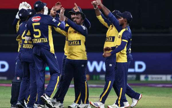 Sri Lanka team. (Photo: ANI)