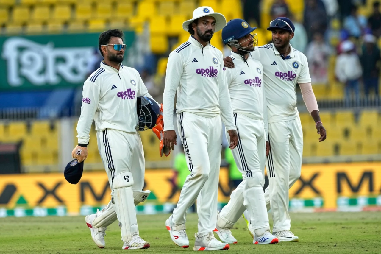 Indian players walk off after another poor day on Guwahati Test