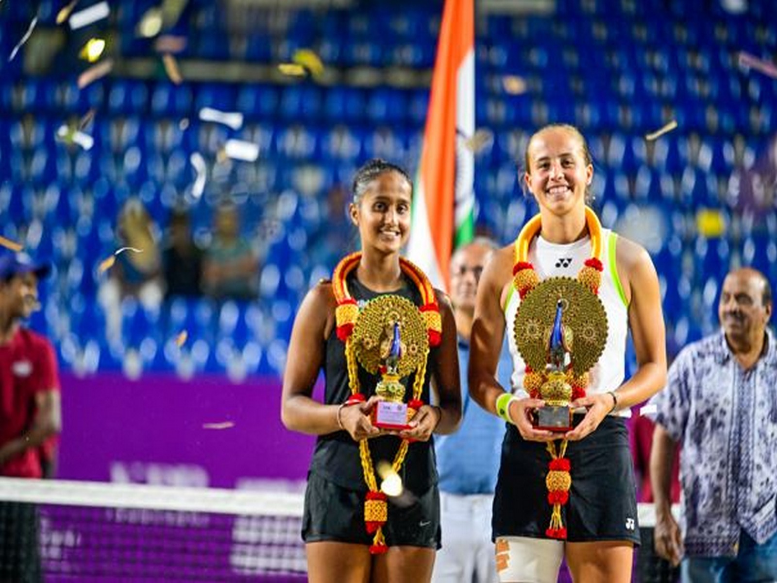 Vaishnavi and Hanne (from left to right). (Photo: ITF)