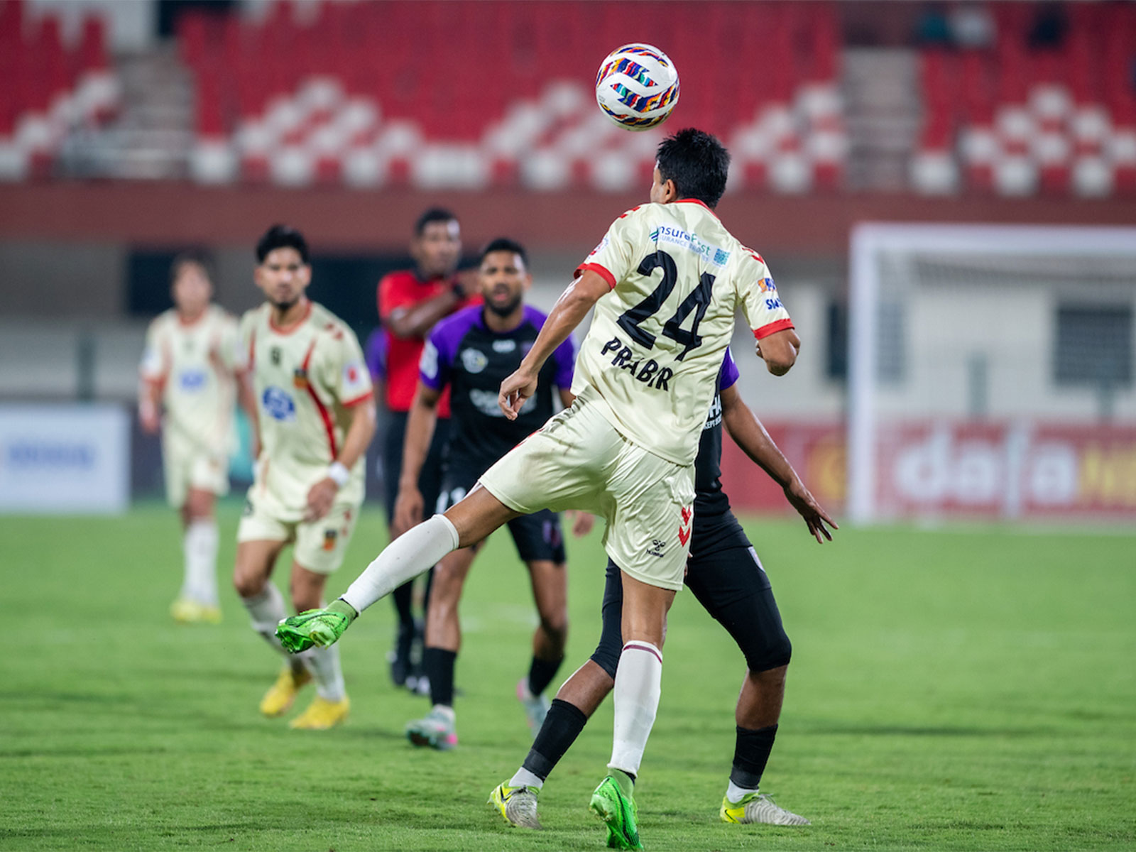 Odisha FC and Inter Kashi Fc players in action during the ISL match (Photo: AIFF Media)